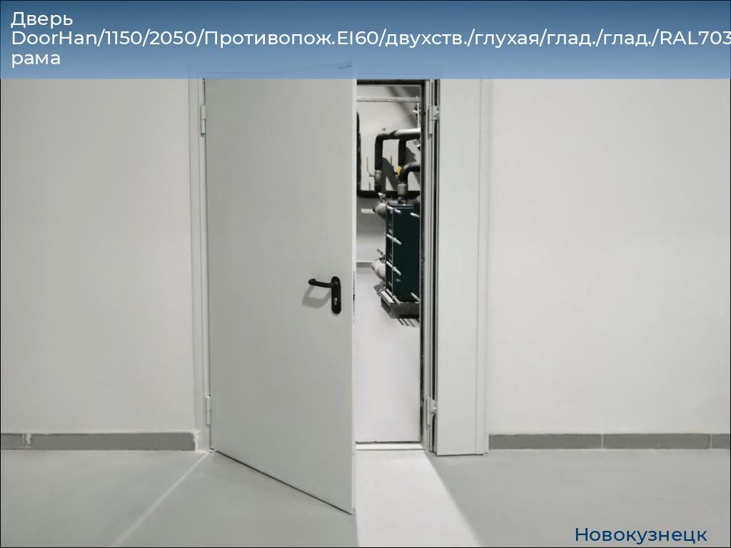 Дверь DoorHan/1150/2050/Противопож.EI60/двухств./глухая/глад./глад./RAL7035/прав./угл. рама, novokuznetsk.doorhan.ru