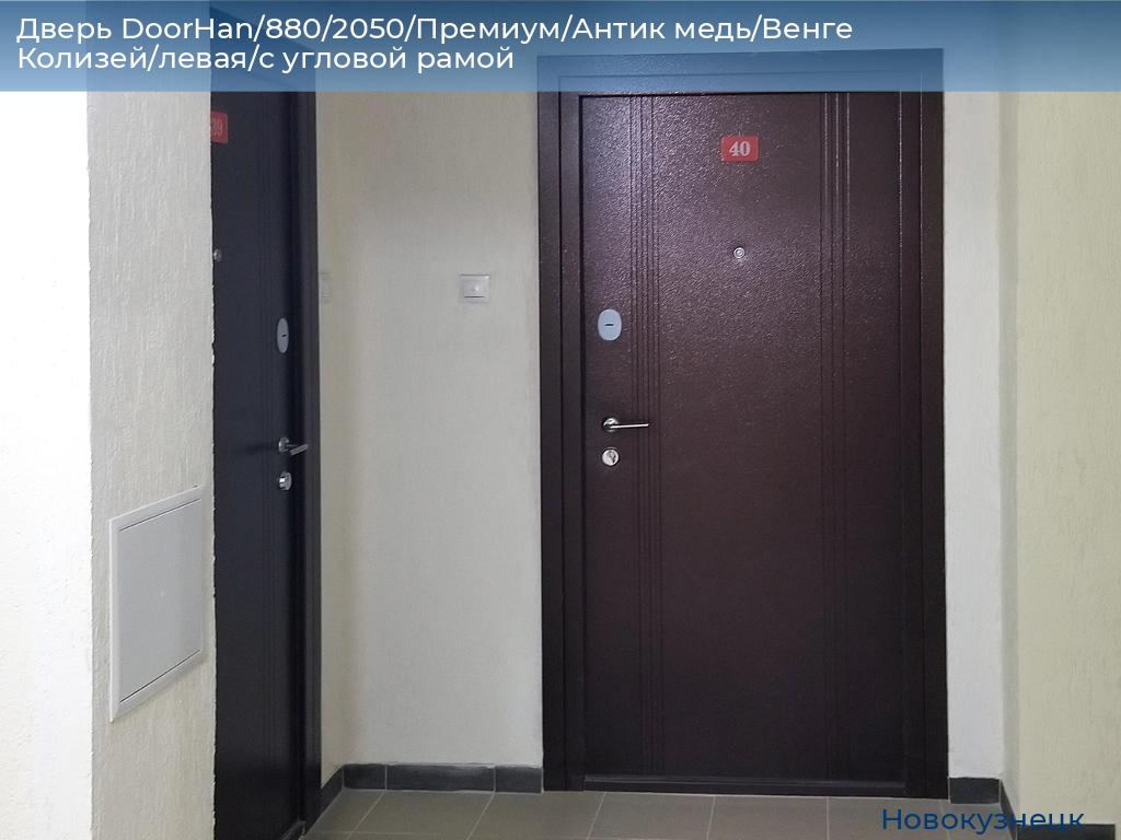 Дверь DoorHan/880/2050/Премиум/Антик медь/Венге Колизей/левая/с угловой рамой, novokuznetsk.doorhan.ru